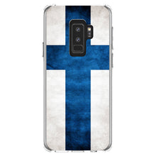 DistinctInk® Clear Shockproof Hybrid Case for Apple iPhone / Samsung Galaxy / Google Pixel - Finland Old Flag