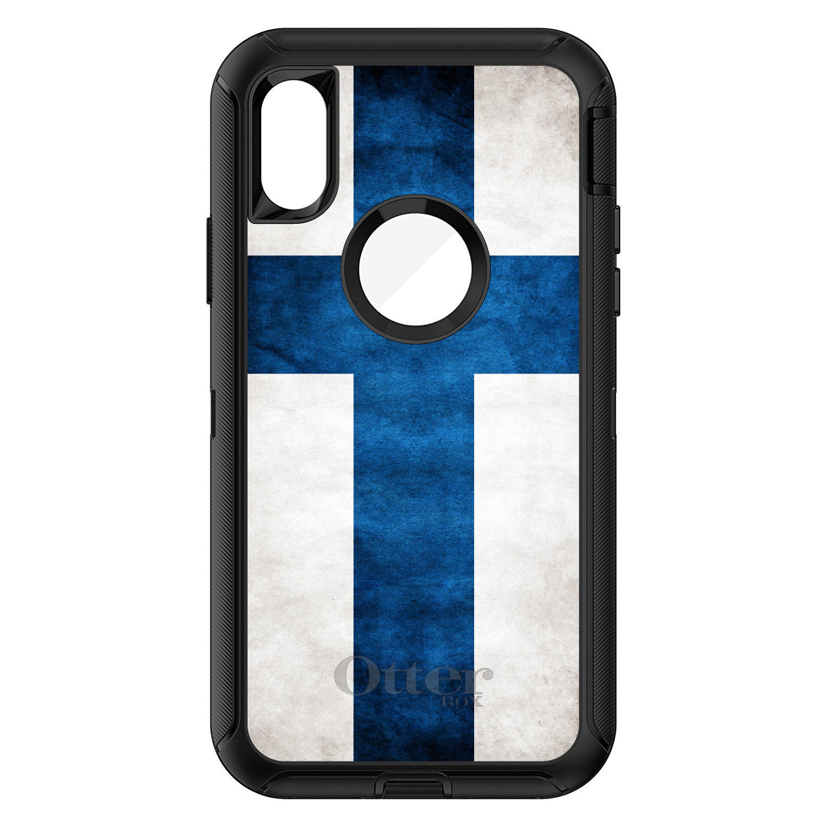 Finland Old Flag OtterBox Defender Case for iPhone & Galaxy, view 3
