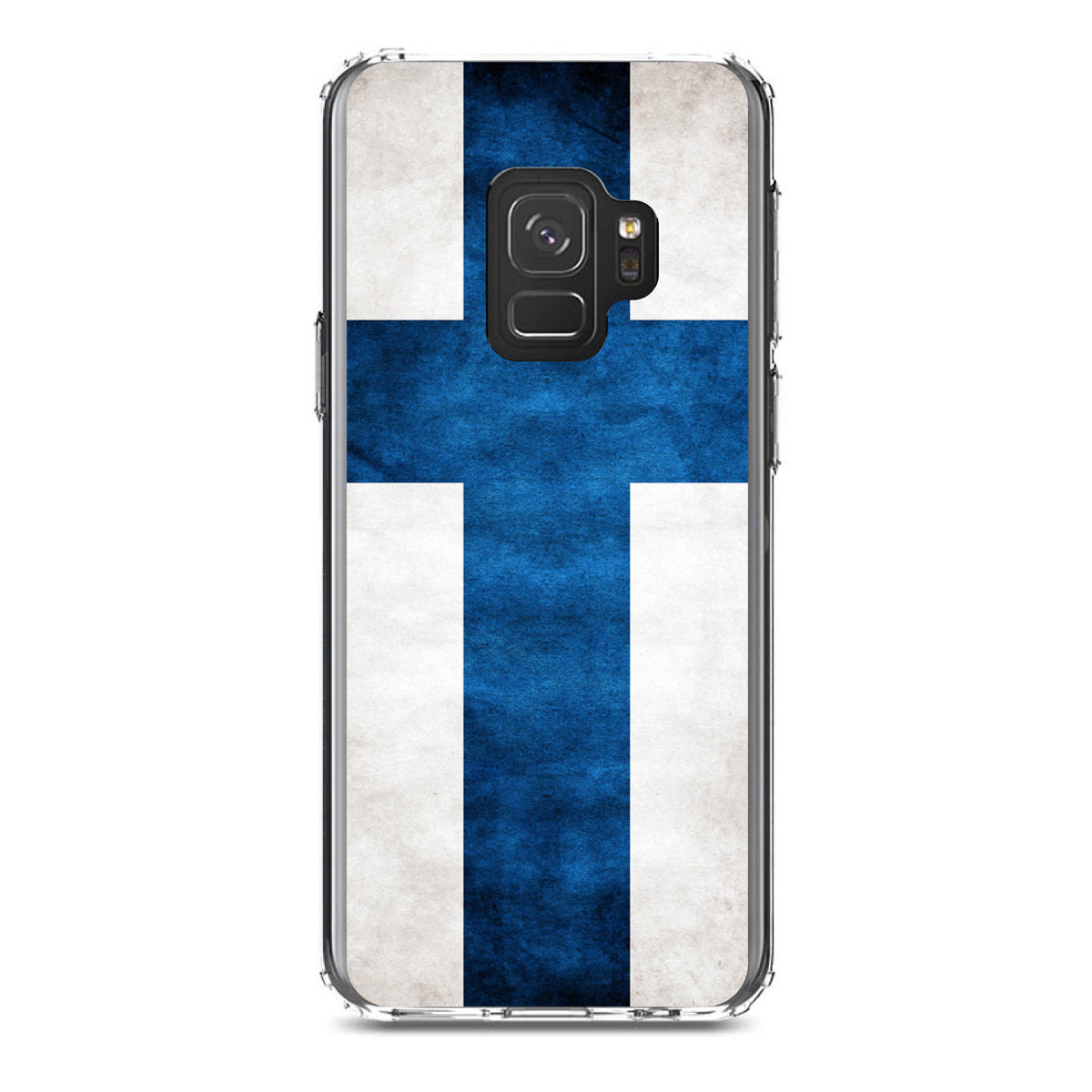Finland Old Flag Clear Shockproof iPhone Case, view 19
