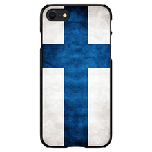 DistinctInk® Hard Plastic Snap-On Case for Apple iPhone or Samsung Galaxy - Finland Old Flag