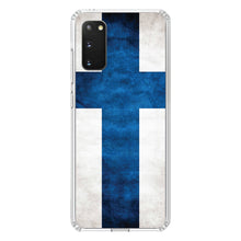 DistinctInk® Clear Shockproof Hybrid Case for Apple iPhone / Samsung Galaxy / Google Pixel - Finland Old Flag