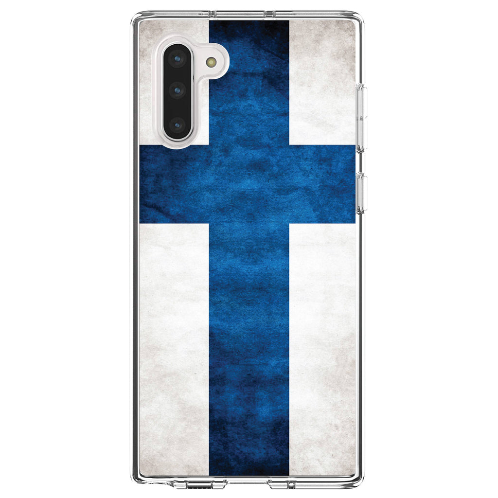Finland Old Flag Clear Shockproof iPhone Case, view 9
