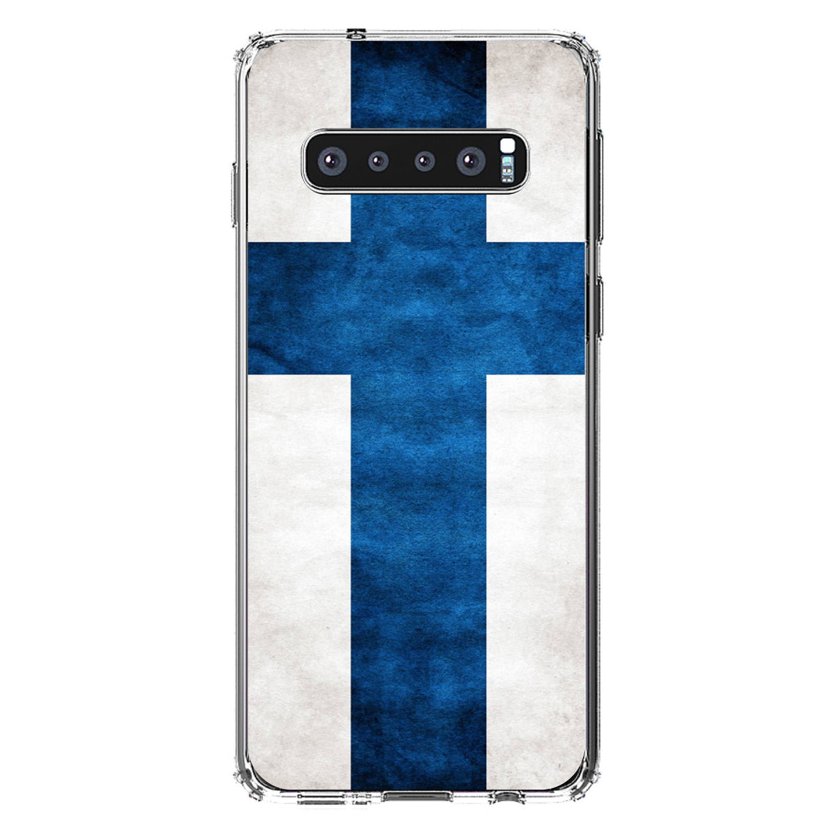 Finland Old Flag Clear Shockproof iPhone Case, view 17