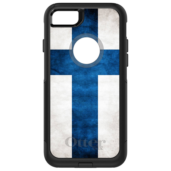 DistinctInk OtterBox Commuter Series Case for Apple iPhone or Samsung Galaxy - Finland Old Flag
