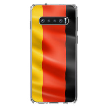 DistinctInk® Clear Shockproof Hybrid Case for Apple iPhone / Samsung Galaxy / Google Pixel - Germany Waving Flag