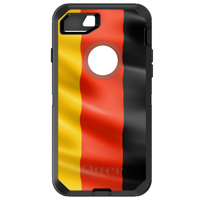 DistinctInk™ OtterBox Defender Series Case for Apple iPhone / Samsung Galaxy / Google Pixel - Germany Waving Flag