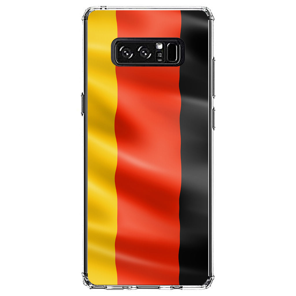 Germany Waving Flag Clear Shockproof iPhone Case, view 12