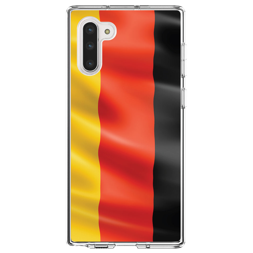 Germany Waving Flag Clear Shockproof iPhone Case, view 9
