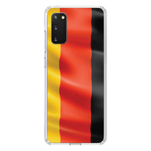 DistinctInk® Clear Shockproof Hybrid Case for Apple iPhone / Samsung Galaxy / Google Pixel - Germany Waving Flag