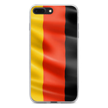 DistinctInk® Clear Shockproof Hybrid Case for Apple iPhone / Samsung Galaxy / Google Pixel - Germany Waving Flag
