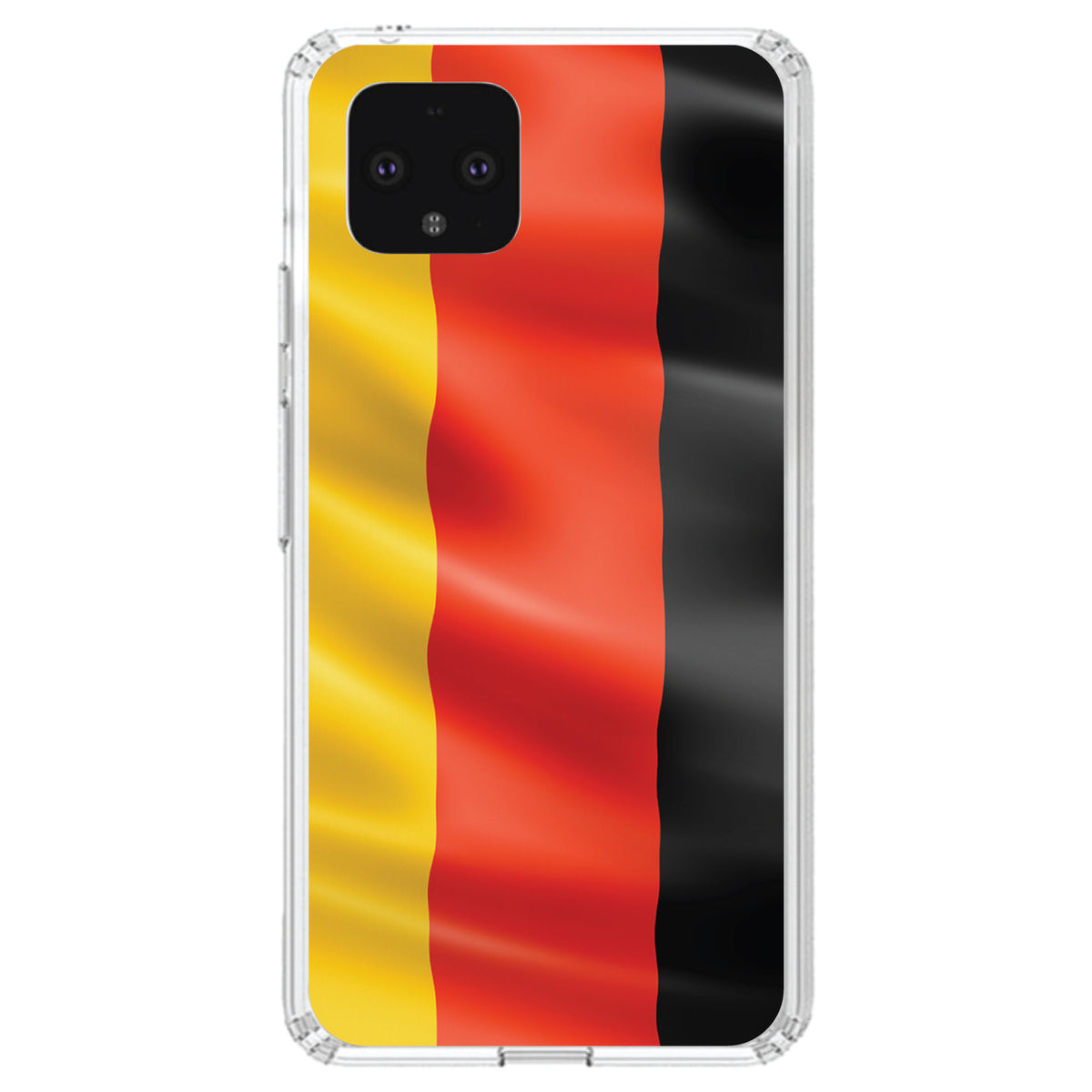 Germany Waving Flag Clear Shockproof iPhone Case, view 23