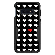 DistinctInk™ OtterBox Commuter Series Case for Apple iPhone or Samsung Galaxy - Red White Black Repeating Hearts