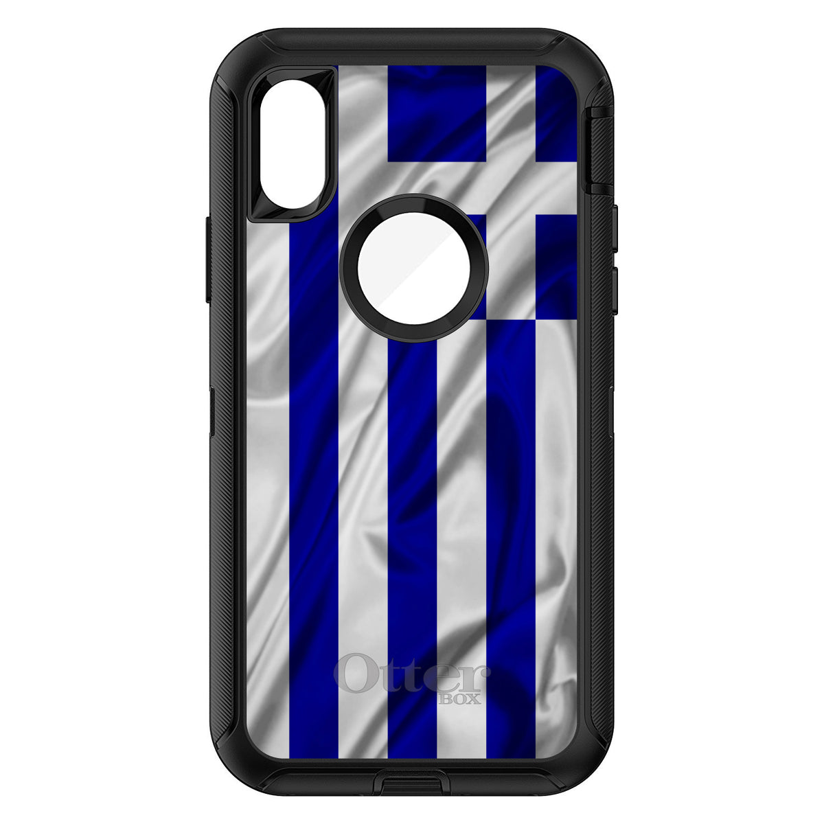 Greece Waving Flag OtterBox Defender Case for iPhone & Galaxy, view 3