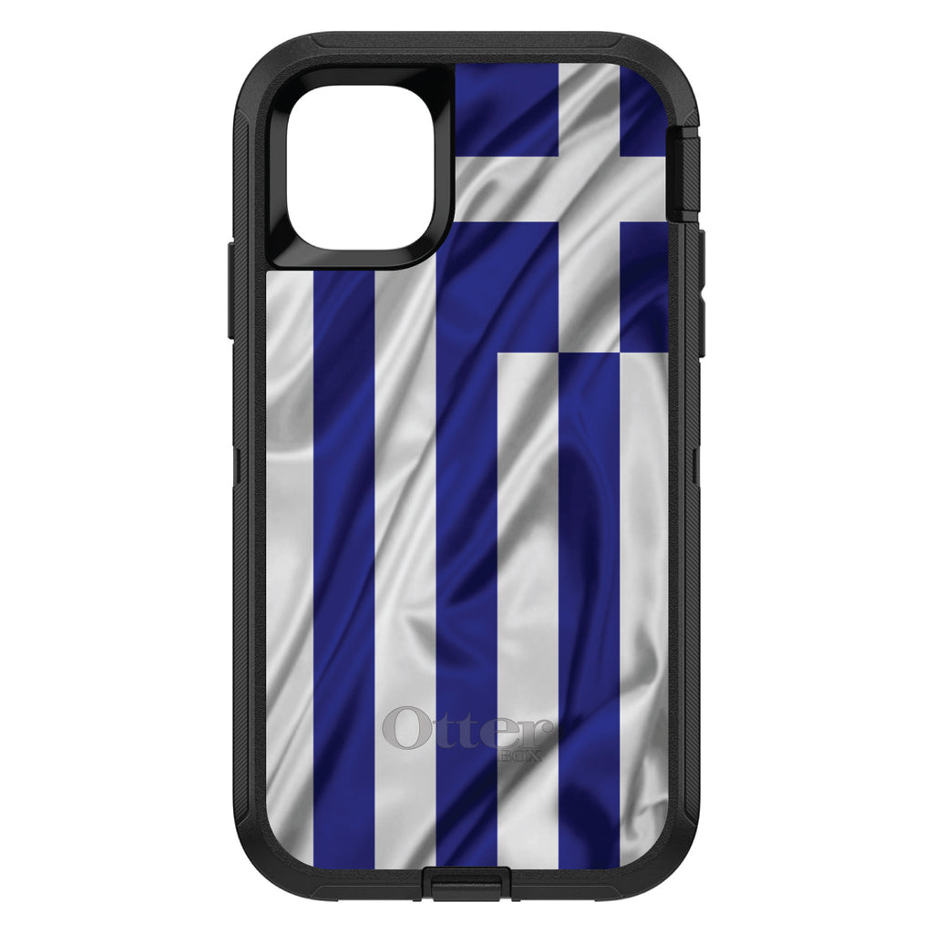 Greece Waving Flag OtterBox Defender Case for iPhone & Galaxy, view 2