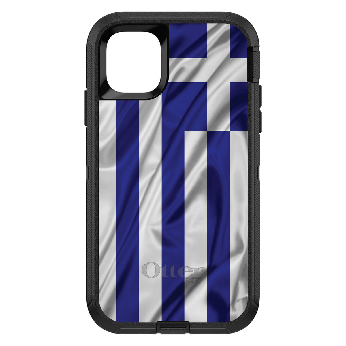 Greece Waving Flag OtterBox Defender Case for iPhone & Galaxy, view 2