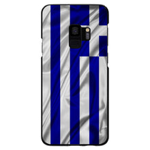 DistinctInk® Hard Plastic Snap-On Case for Apple iPhone or Samsung Galaxy - Greece Waving Flag