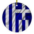 Greece Waving Flag Ceramic Ornament