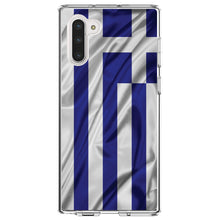 DistinctInk® Clear Shockproof Hybrid Case for Apple iPhone / Samsung Galaxy / Google Pixel - Greece Waving Flag
