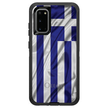 DistinctInk™ OtterBox Defender Series Case for Apple iPhone / Samsung Galaxy / Google Pixel - Greece Waving Flag