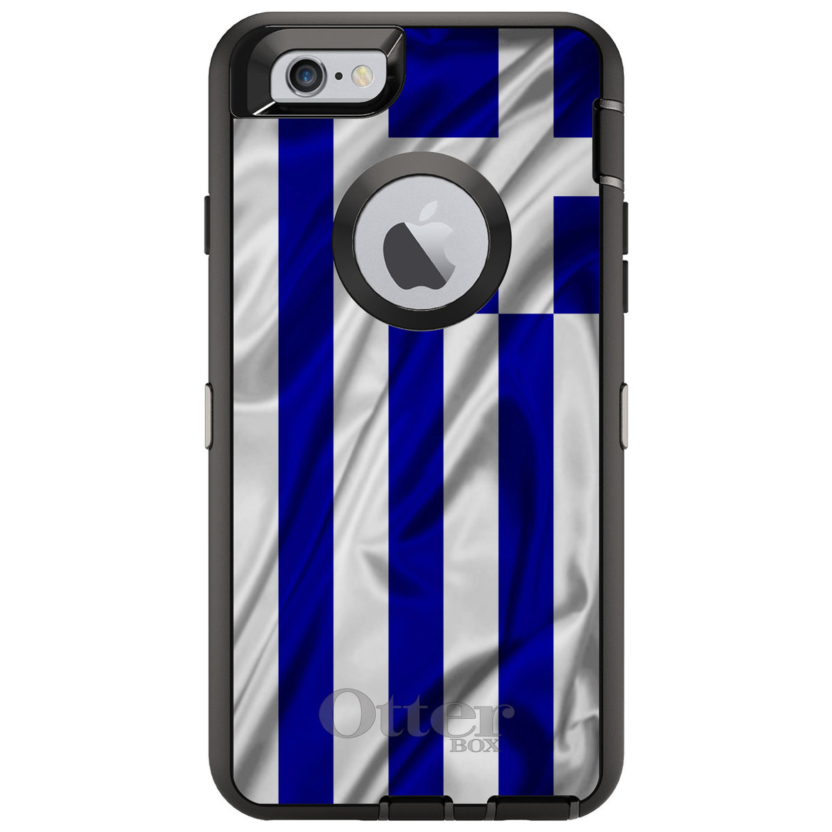 Greece Waving Flag OtterBox Defender Case for iPhone & Galaxy, view 4