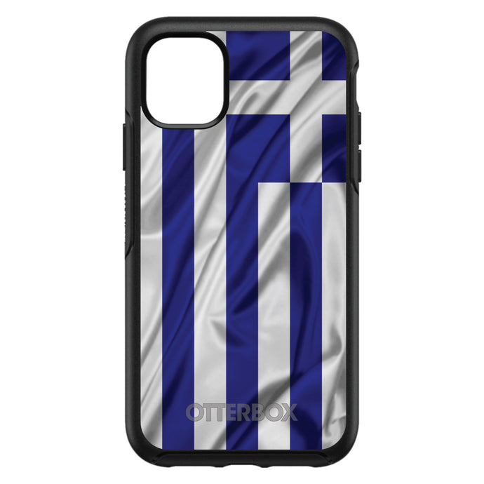 DistinctInk™ OtterBox Symmetry Series Case for Apple iPhone / Samsung Galaxy / Google Pixel - Greece Waving Flag