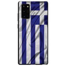 DistinctInk® Hard Plastic Snap-On Case for Apple iPhone or Samsung Galaxy - Greece Waving Flag