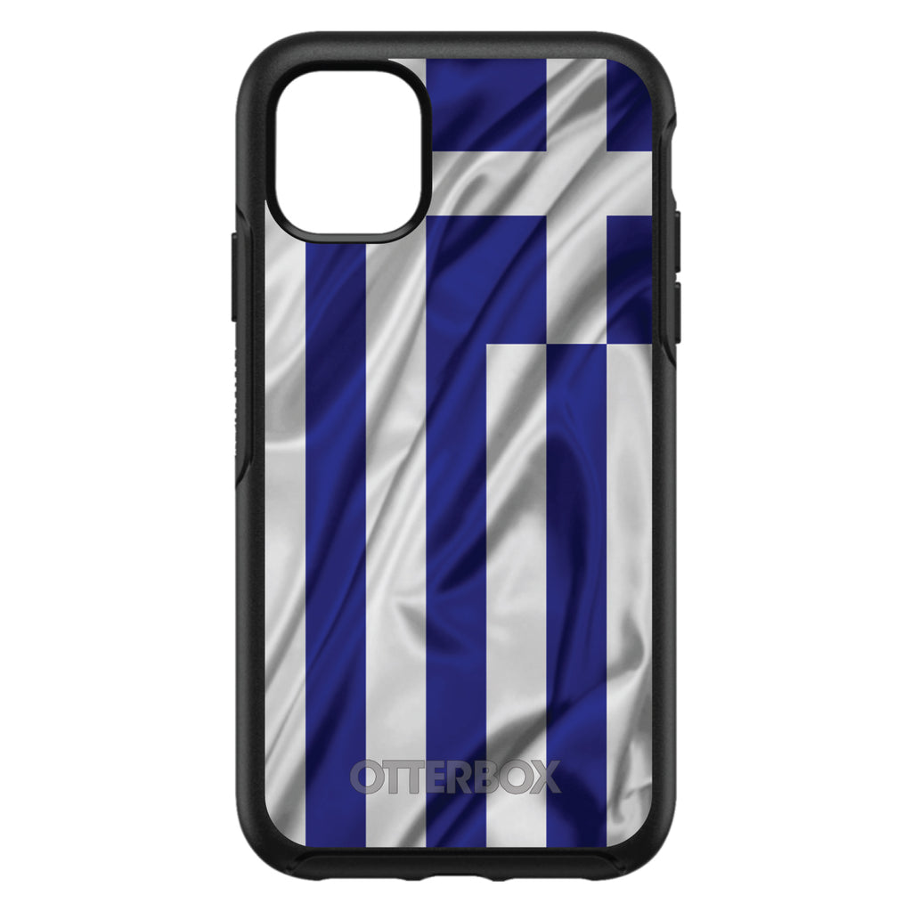 Greece Waving Flag OtterBox Symmetry Case for iPhone & Galaxy, view 3