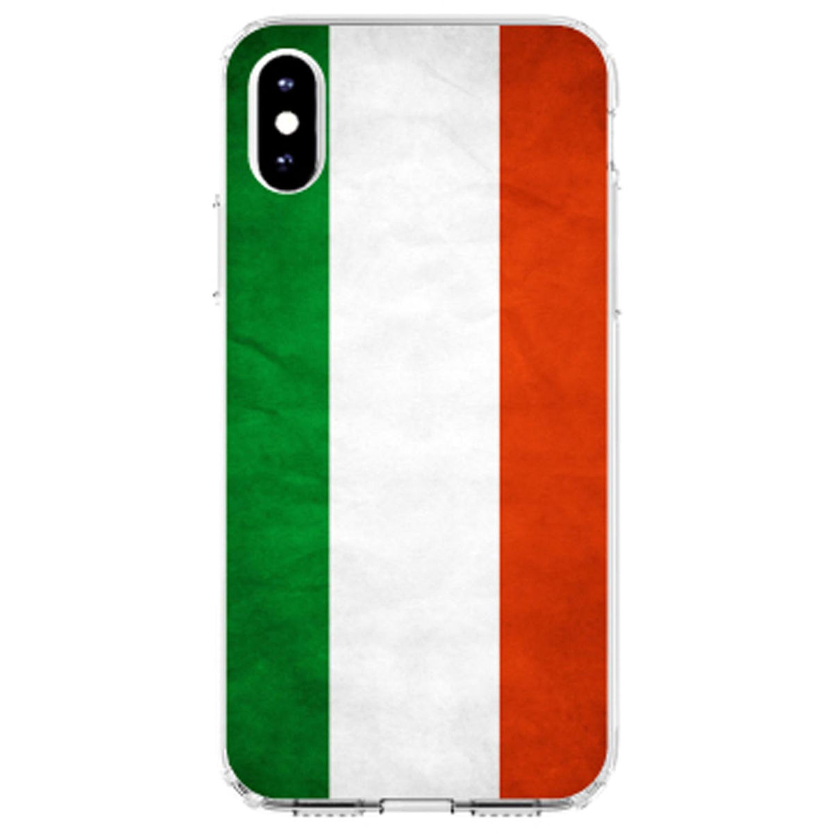 Hungary Old Flag Clear Shockproof iPhone Case, view 4
