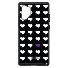 Purple White Black Repeating Hearts OtterBox Symmetry Case for iPhone & Galaxy