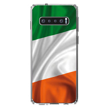 DistinctInk® Clear Shockproof Hybrid Case for Apple iPhone / Samsung Galaxy / Google Pixel - Ireland Waving Flag