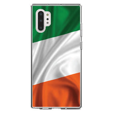 DistinctInk® Clear Shockproof Hybrid Case for Apple iPhone / Samsung Galaxy / Google Pixel - Ireland Waving Flag