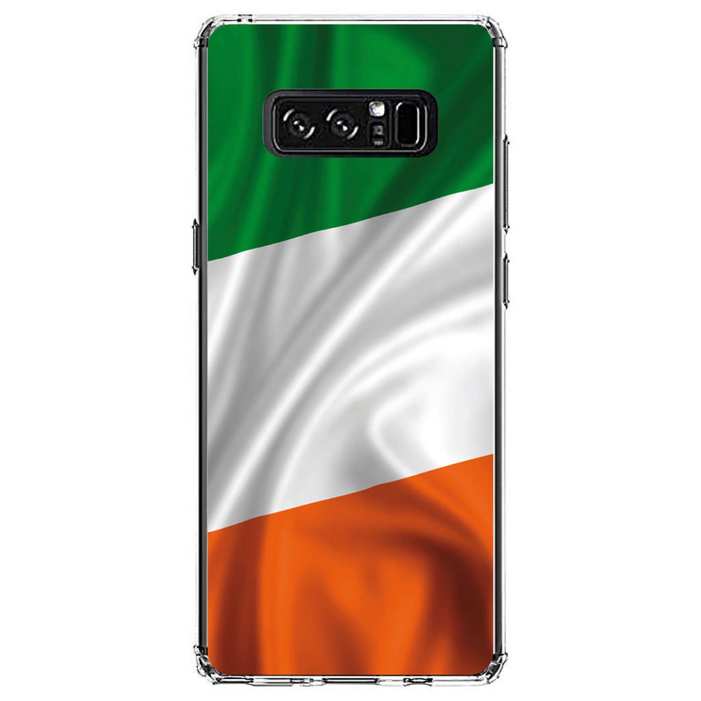 Ireland Waving Flag Clear Shockproof iPhone Case, view 12