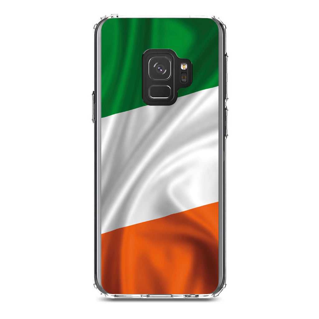 Ireland Waving Flag Clear Shockproof iPhone Case, view 19