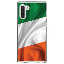 DistinctInk® Clear Shockproof Hybrid Case for Apple iPhone / Samsung Galaxy / Google Pixel - Ireland Waving Flag