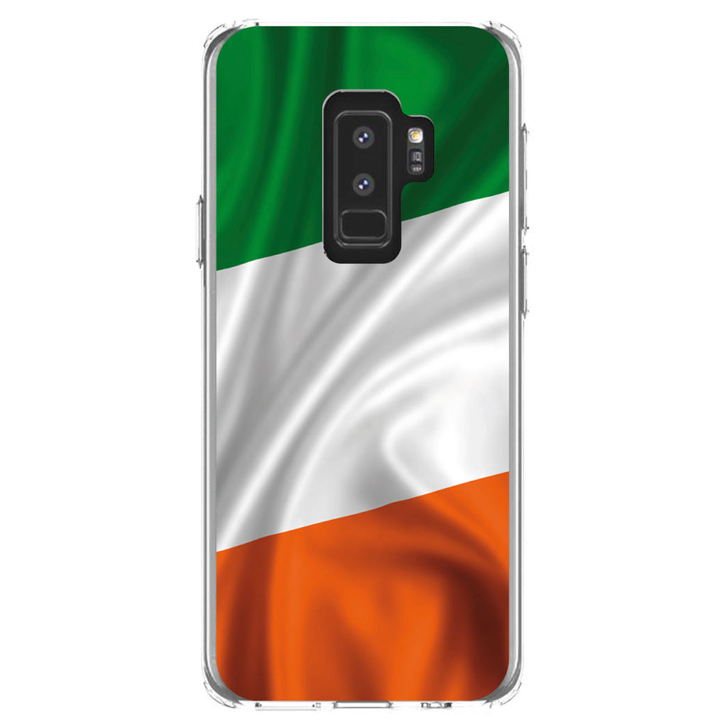 Ireland Waving Flag Clear Shockproof iPhone Case, view 20