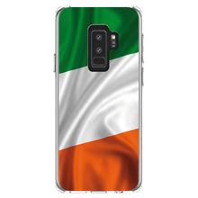 DistinctInk® Clear Shockproof Hybrid Case for Apple iPhone / Samsung Galaxy / Google Pixel - Ireland Waving Flag
