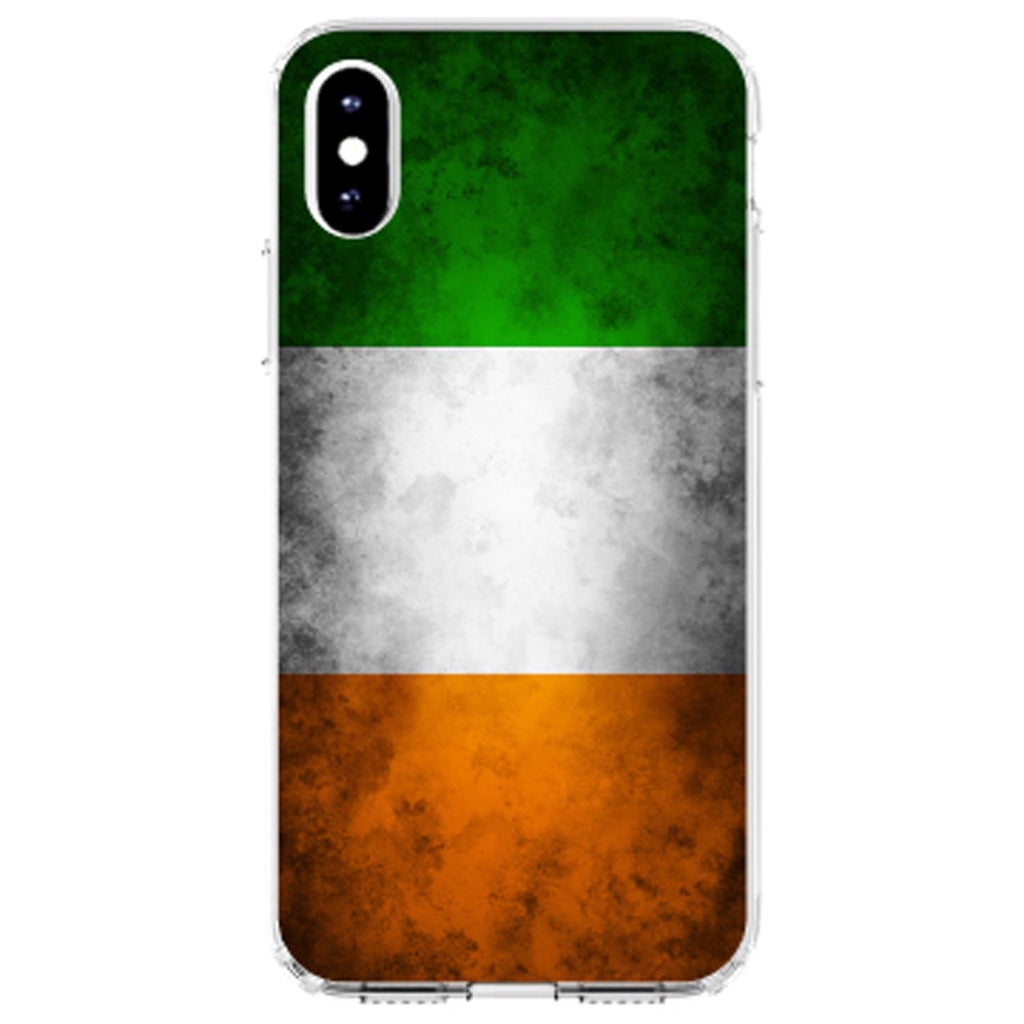 Ireland Old Flag Clear Shockproof iPhone Case, view 2