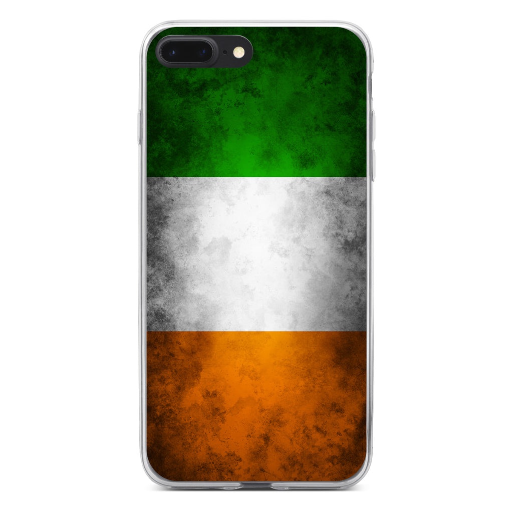 Ireland Old Flag Clear Shockproof iPhone Case, view 6