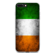 DistinctInk® Clear Shockproof Hybrid Case for Apple iPhone / Samsung Galaxy / Google Pixel - Ireland Old Flag