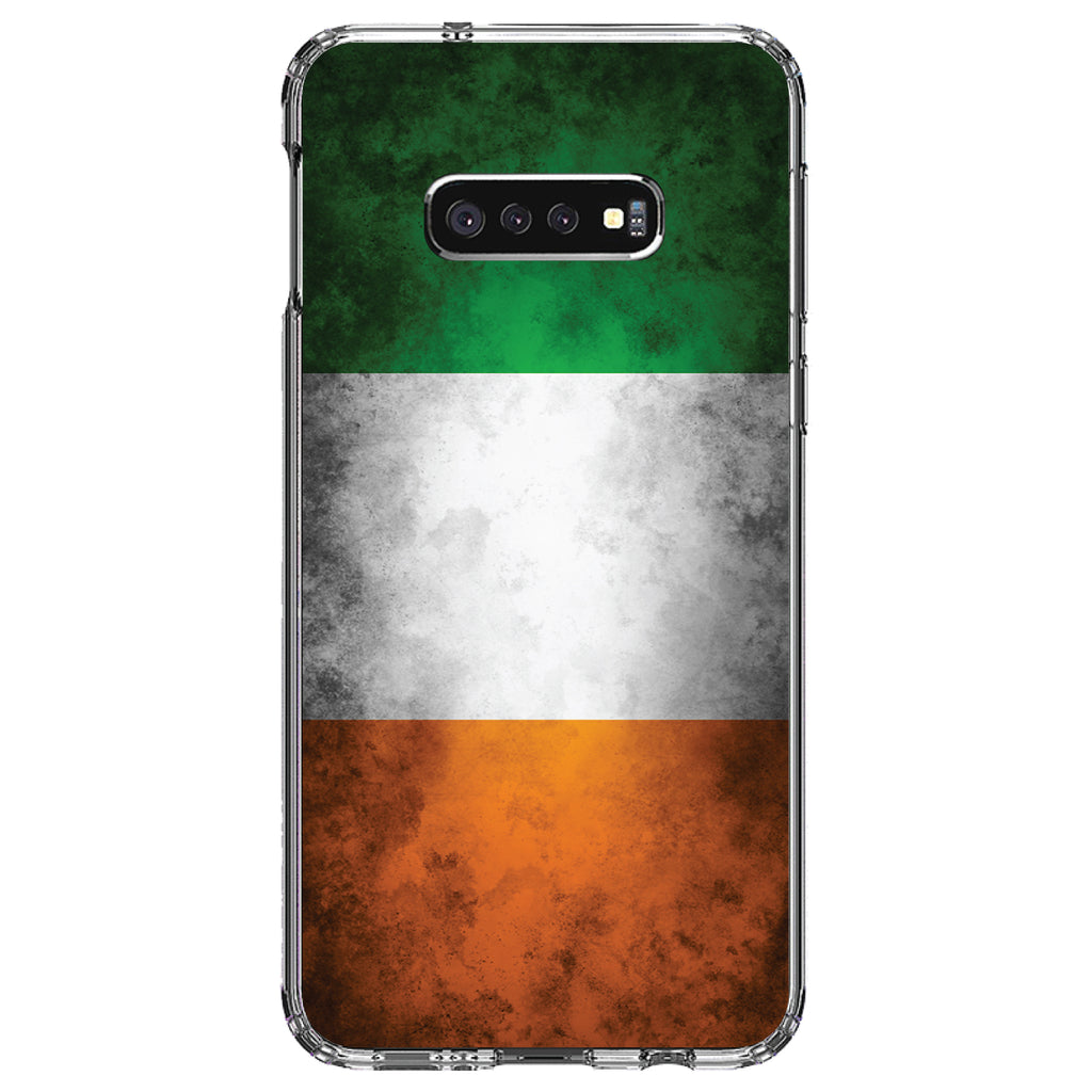 Ireland Old Flag Clear Shockproof iPhone Case, view 18