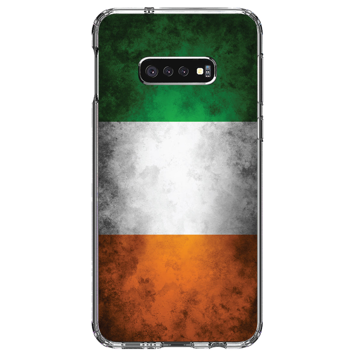 Ireland Old Flag Clear Shockproof iPhone Case, view 18
