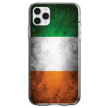 DistinctInk® Clear Shockproof Hybrid Case for Apple iPhone / Samsung Galaxy / Google Pixel - Ireland Old Flag