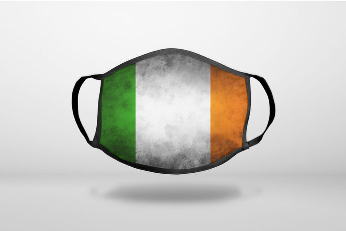 Ireland Old Flag - 3-Ply Reusable Soft Face Mask Covering, Unisex, Cotton Inner Layer