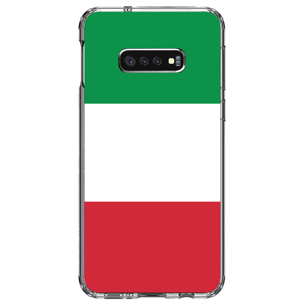 Italy Flag Red White Green Clear Shockproof iPhone Case, view 18