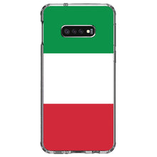 DistinctInk® Clear Shockproof Hybrid Case for Apple iPhone / Samsung Galaxy / Google Pixel - Italy Flag Red White Green