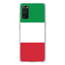 DistinctInk® Clear Shockproof Hybrid Case for Apple iPhone / Samsung Galaxy / Google Pixel - Italy Flag Red White Green