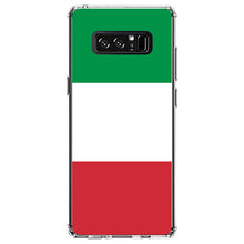 DistinctInk® Clear Shockproof Hybrid Case for Apple iPhone / Samsung Galaxy / Google Pixel - Italy Flag Red White Green