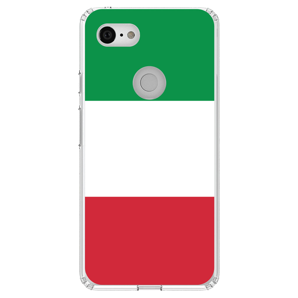 Italy Flag Red White Green Clear Shockproof iPhone Case, view 22