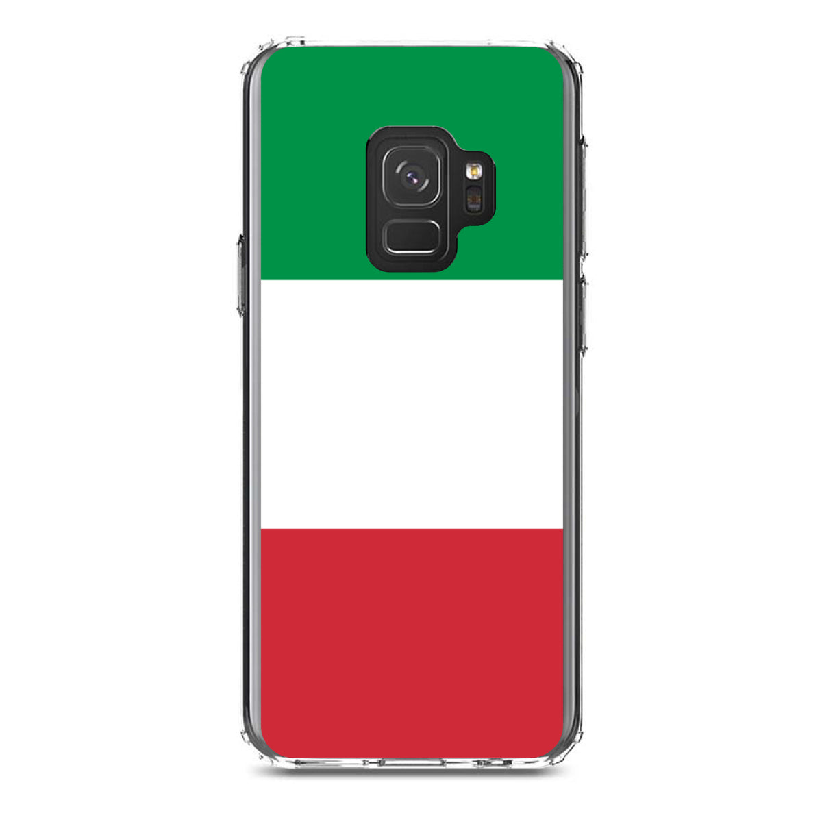 Italy Flag Red White Green Clear Shockproof iPhone Case, view 19