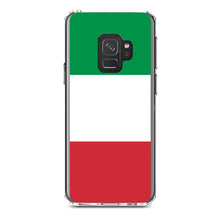 DistinctInk® Clear Shockproof Hybrid Case for Apple iPhone / Samsung Galaxy / Google Pixel - Italy Flag Red White Green